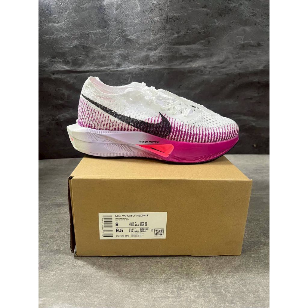 Sepatu Running Nike Vaporfly Zoom Nekt% 3 White Vivid Purple