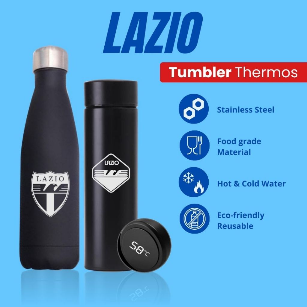 LAZIO - TUMBLER TERMOS CUSTOM DESAIN LOGO LAZIO