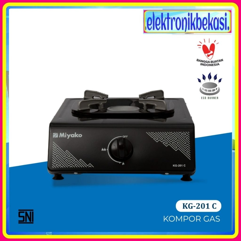 KOMPOR GAS MIYAKO KG 201 C / KOMPOR GAS MIYAKO 1 TUNGKU KG-201C / MIYAKO KG201C