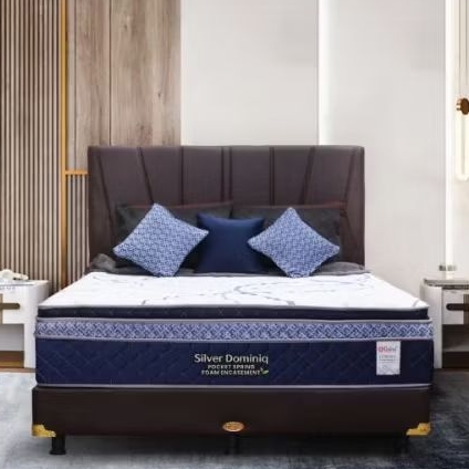 Set Central Dominiq pocket Spring divan std sand std 160 180 x 200