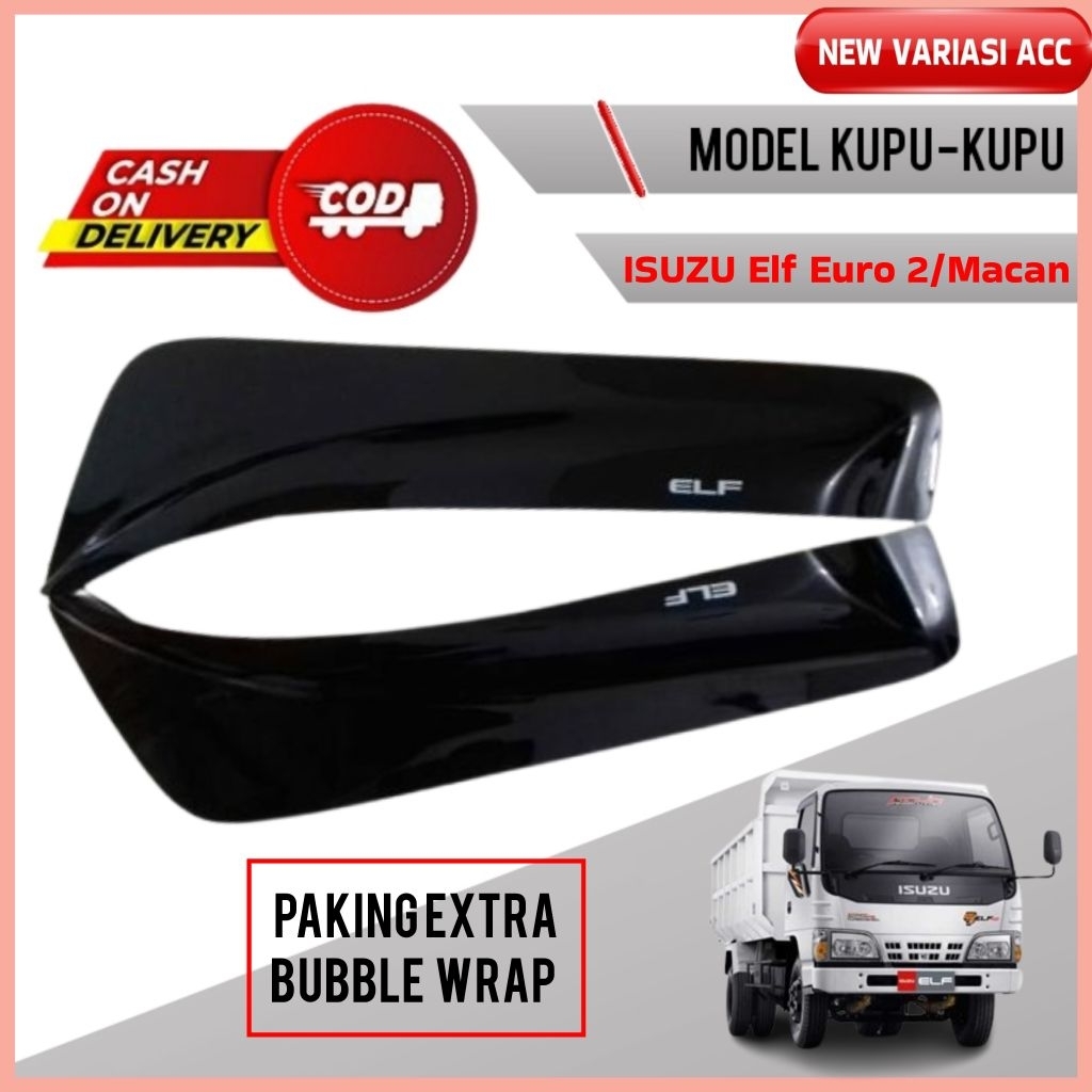 Talang air Isuzu Elf Euro2 Elf macan model Variasi kupu kupu