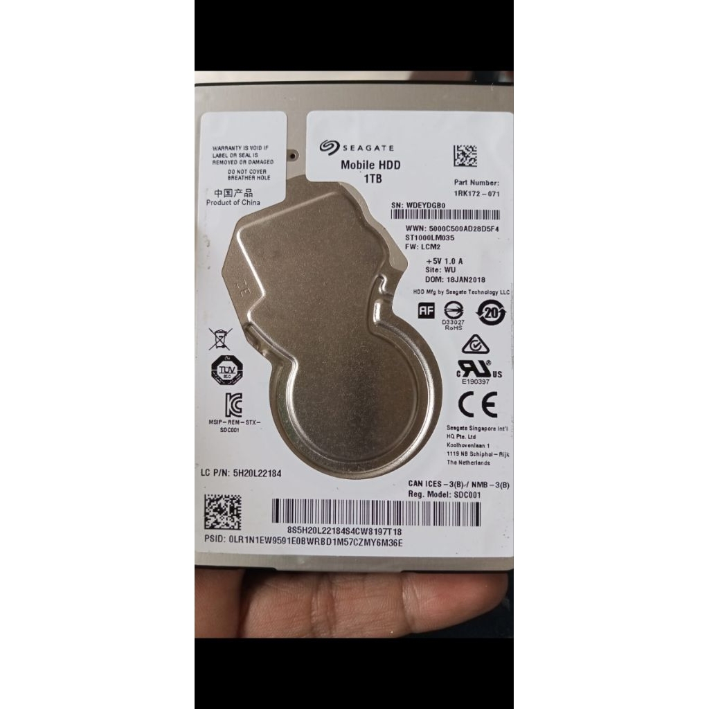 HDD Laptop Seagate 1TB