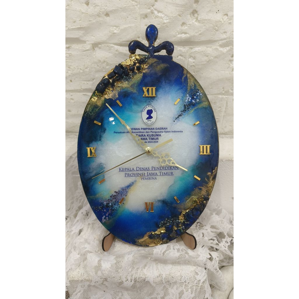 Jam Resin MDF Custom Bentuk