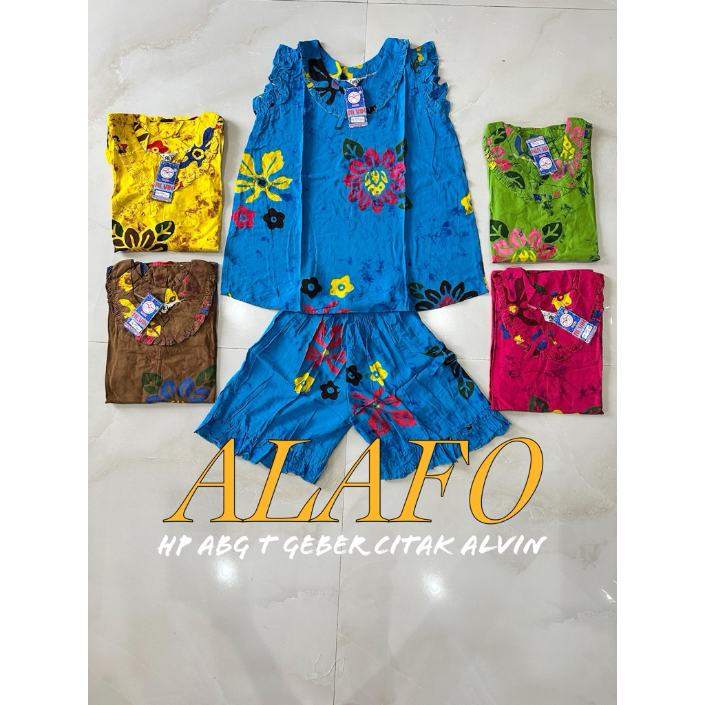 BAJU TIDUR NYAMAN HP ABG T GEBER BATIK ALVIN CITAK