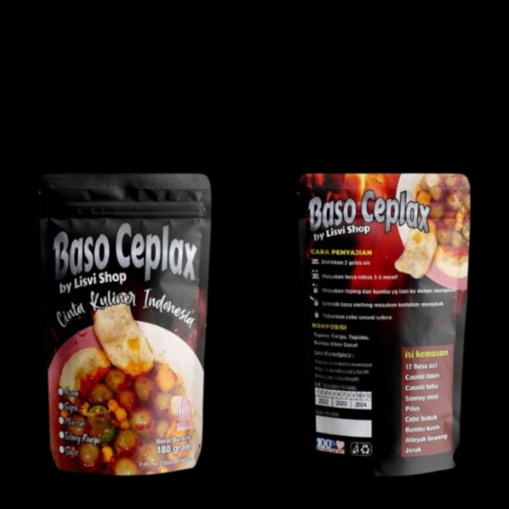 KEMASAN CUSTOM STANDING POUCH NON ZIPLOCK MINIMAL ORDER 250PCS/DESIGN