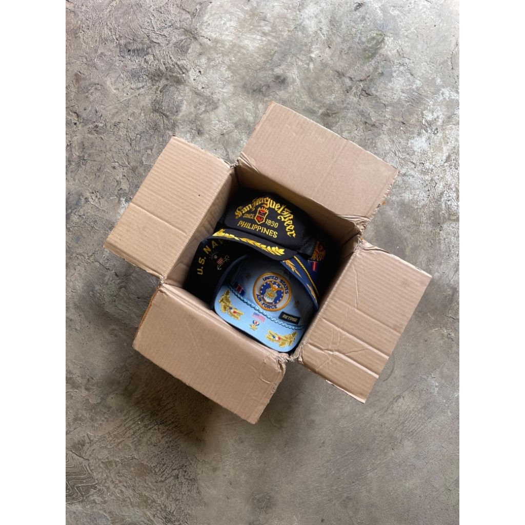 Topi vintage trucker army