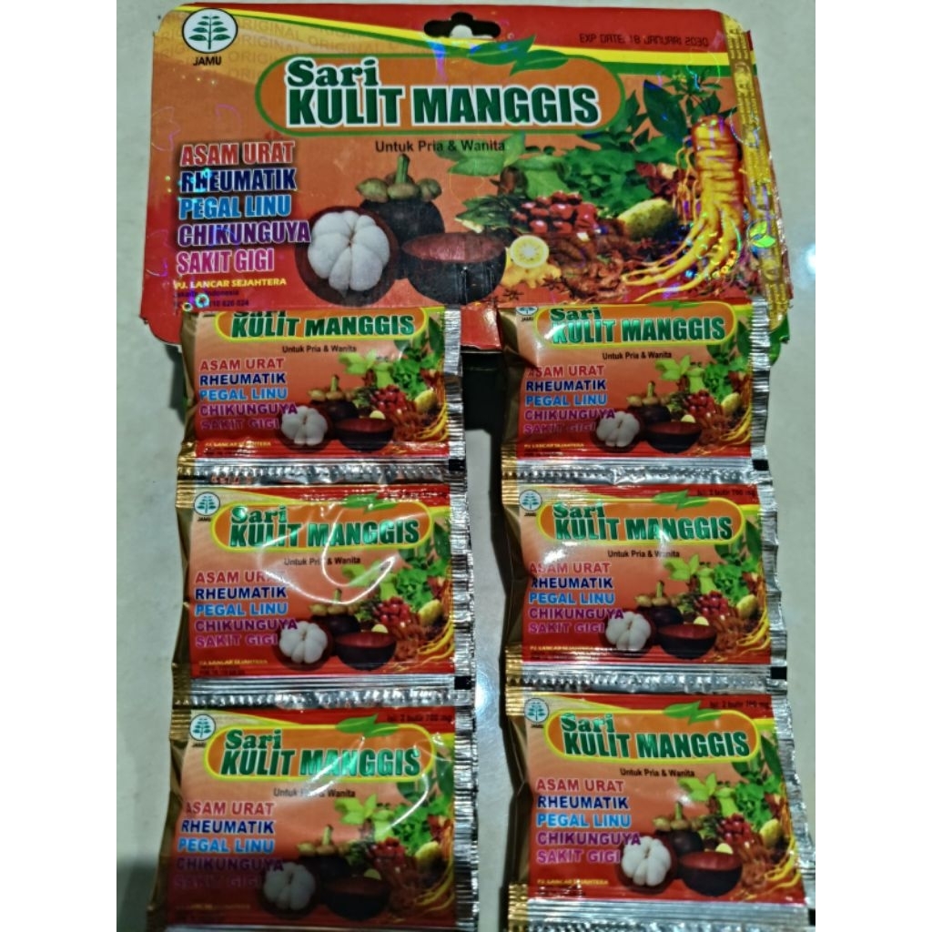 KAPSUL ASAM URAT SARI KULIT MANGGIS RENCENG