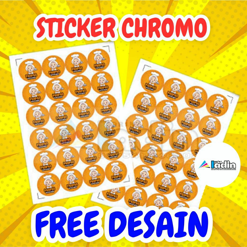 STICKER CHROMO | STICKER PRODUK | LABEL | STICKER MURAH | STICKER BASRENG | STICKER MAKANAN | STICKE