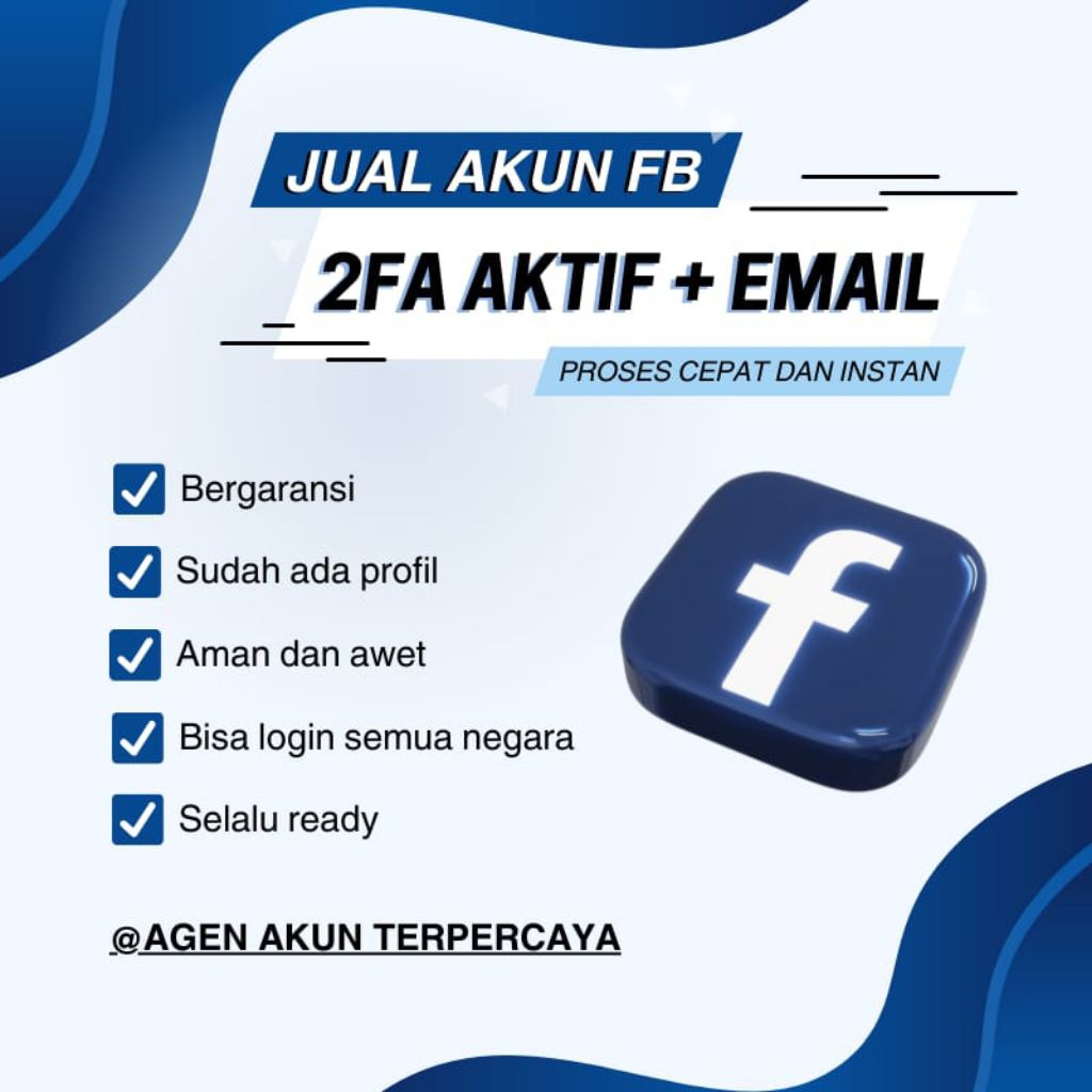 AKUN FB KUAT 2FA AWET UNTUK BERGARANSI
