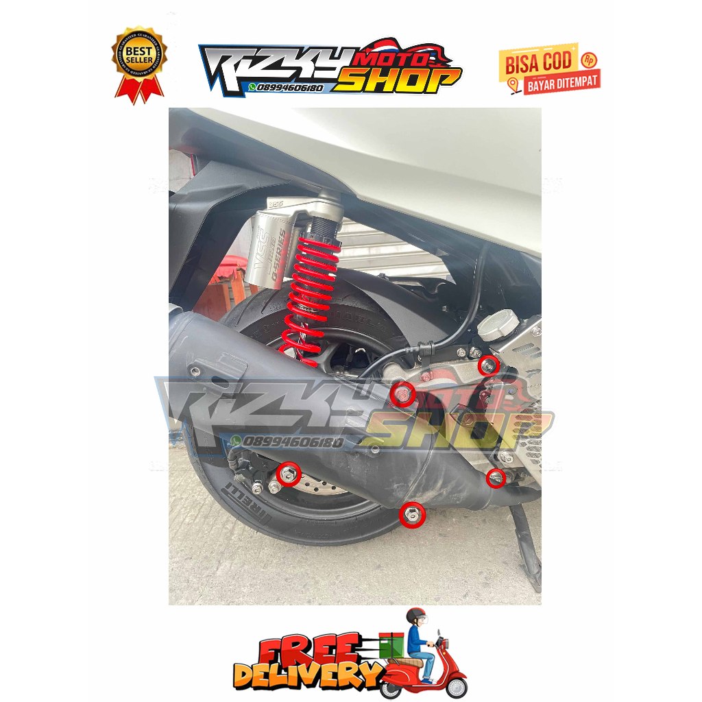 BAUT KNALPOT 1 SET ( 5 BAUT ) PCX 160 STYLO ADV VARIO 160 150 LOKAL CBU NEW OLD ABS CBS 2010 - 2025 