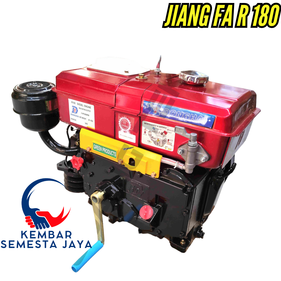 JIANG FA R 180 R180 8 HP 8 PK Engine Diesel PENGGERAK Solar DONGHAI Dongfeng Molen Pengaduk Mixer Se
