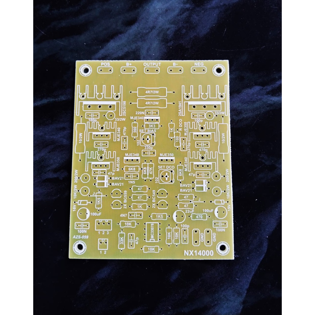 PCB Power Amplifier NX14000 Fiber FR4 Desain Mr HABIB