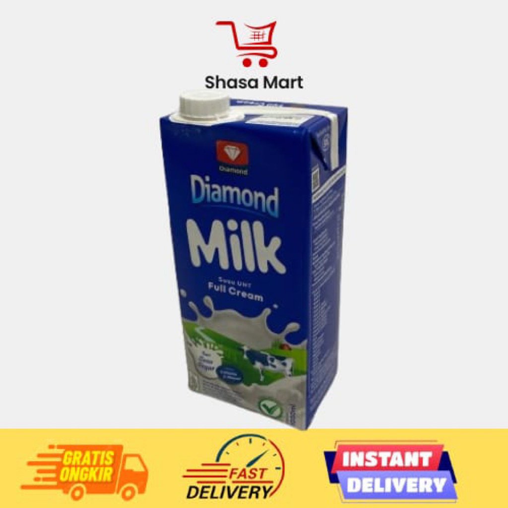 Diamond Milk Susu UHT Full Cream 1L / 1000ml