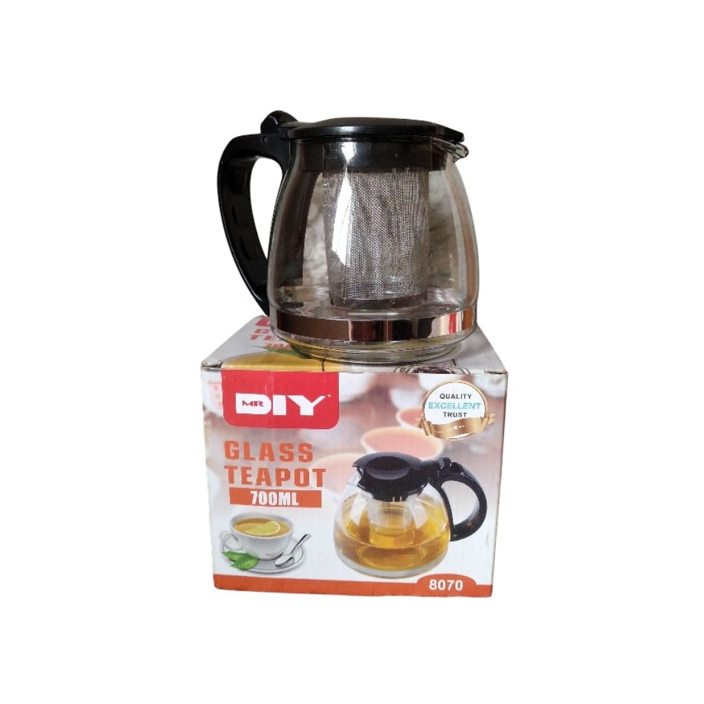 MR. DIY Glass Teapot/Teko Teh 700ml