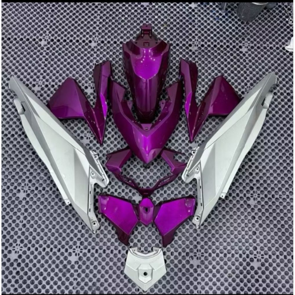 Full body halus honda vario 125 & 150 LED OLD warna costum ungu candy mix silver metalic