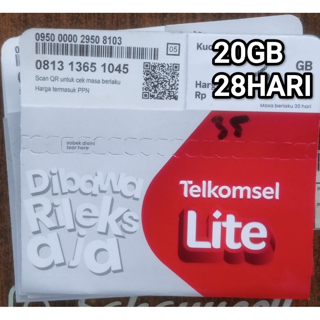 PERDANA TELKOMSEL OK SEGEL 3GB,17GB,20GB