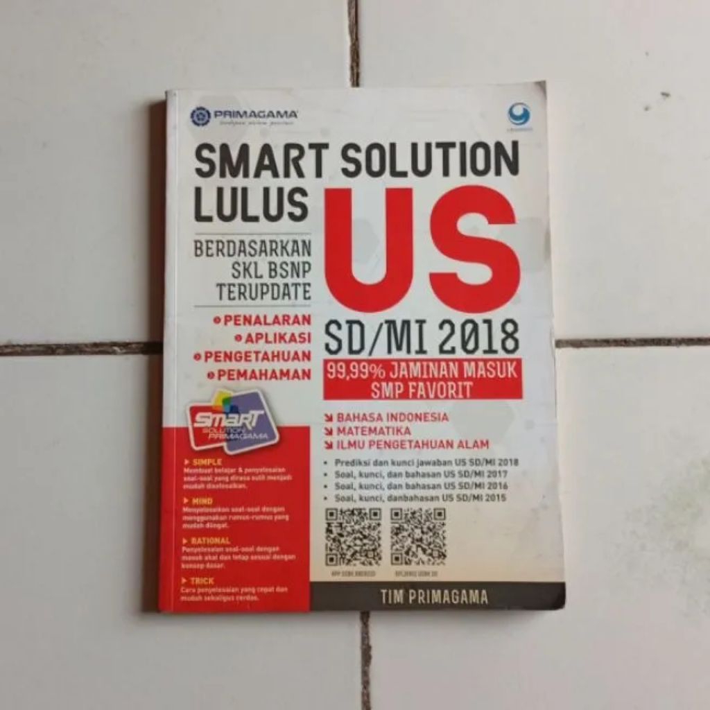 SMART SOLUTION LULUS US SD/MI 2018 Grasindo Original Bekas