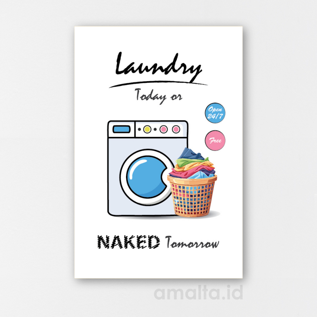 Pajangan Hiasan Dinding Dekorasi Laundry Room