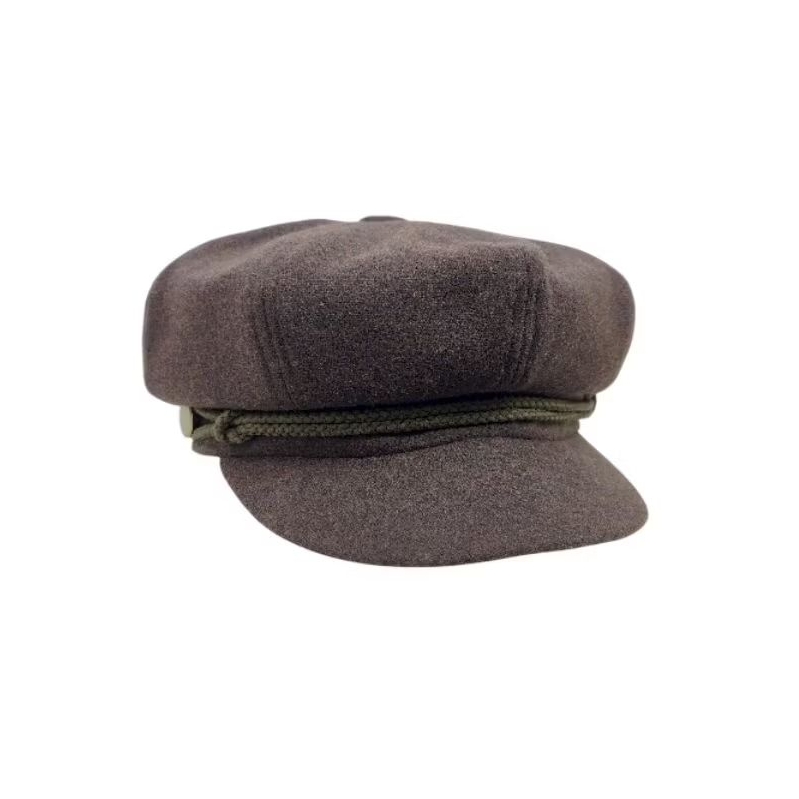 PREMIER Fiddler hat wool coklat bikers hat vintage