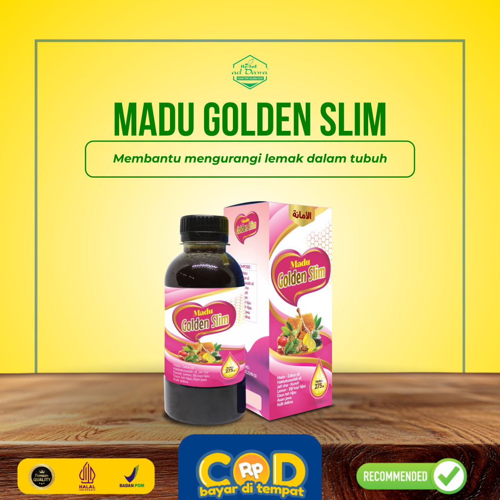 MADU DIET HERBAL Golden Slim | Pelangsing | Madu Langsing