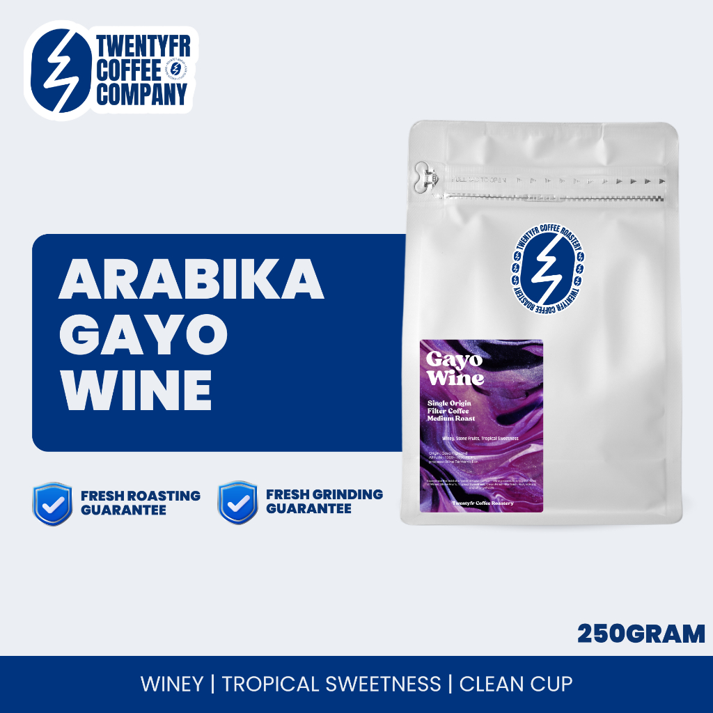 Kopi Arabika Gayo Wine - Biji Kopi Arabika Gayo Wine - Filter Coffee 250gram