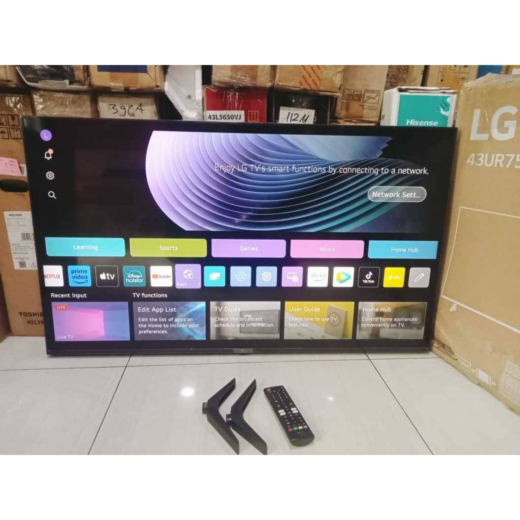 TV LED LG 43IN SMART TV Youtube Digital TV Kondisi bekas pemakaian masih segel 6210F