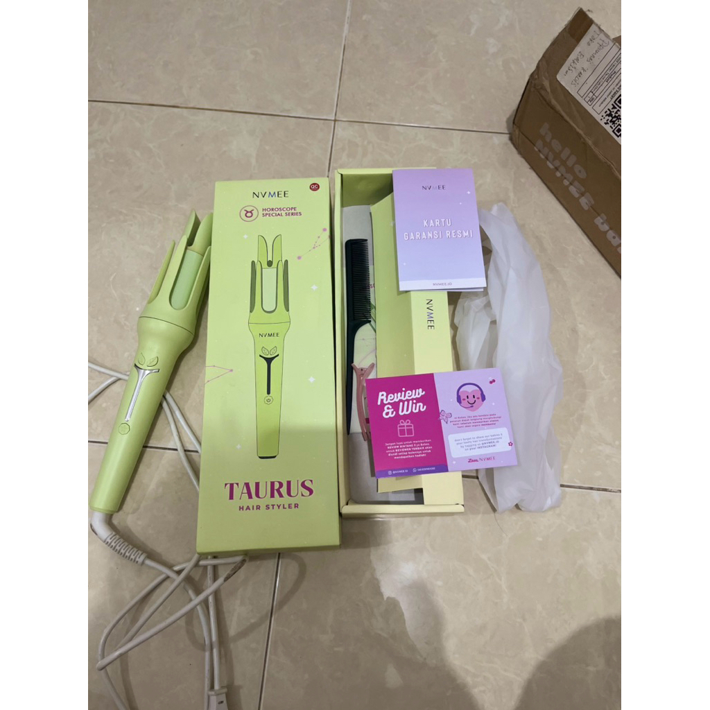 Nvmee Taurus Catokan Curly Otomatis Preloved