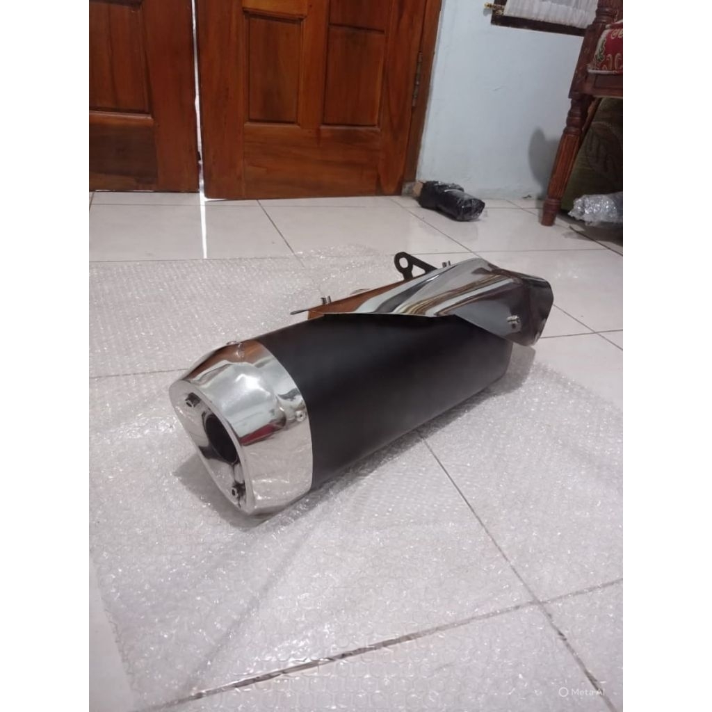 Knalpot Standar Racing model ORI Ninja250fi siap pasang untuk motor CBR 150R, TIGER, VERZA,R15, BYSO