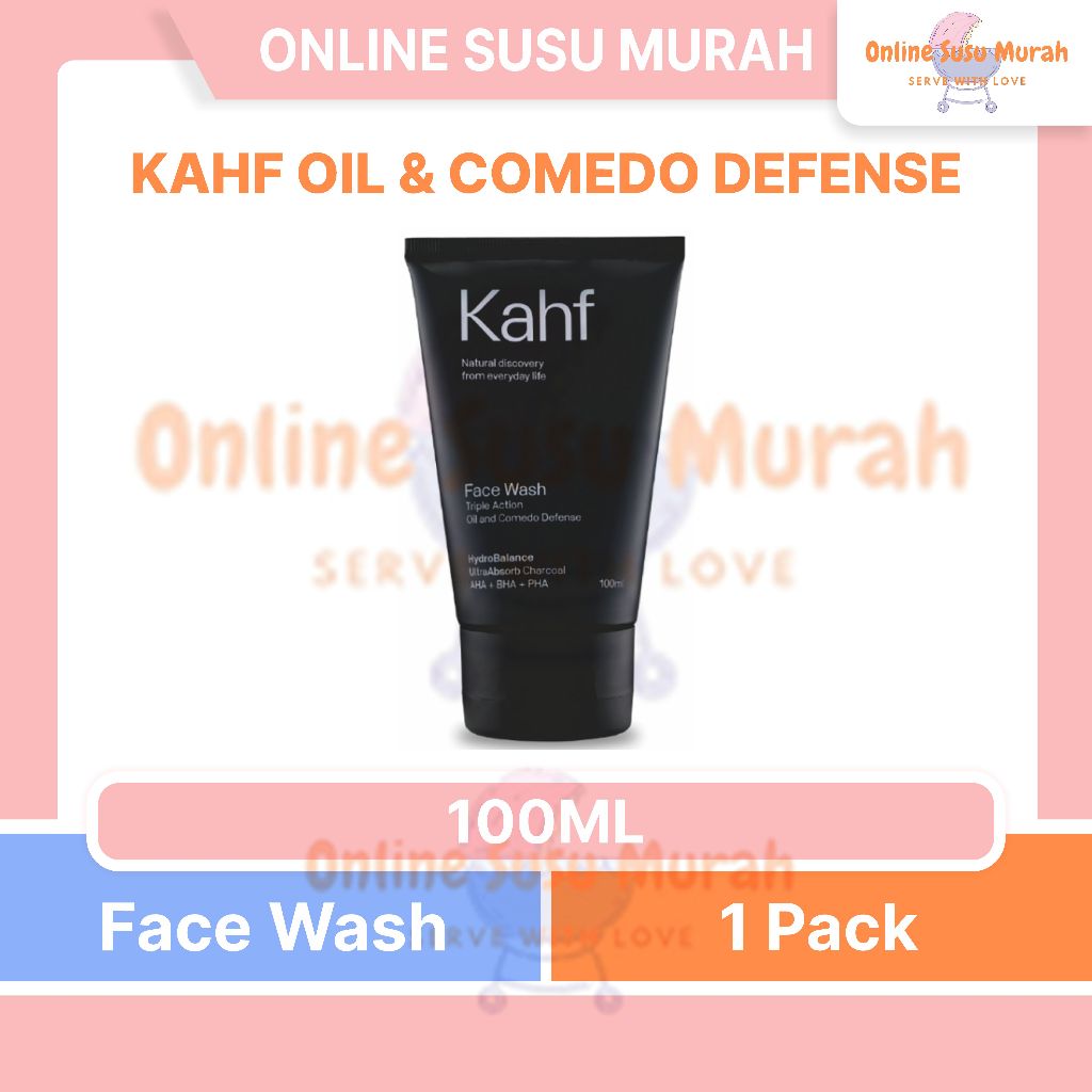KAHF TRIPLE ACTION OIL AND COMEDO DEFENSE - FACE WASH 100 ML PRLA