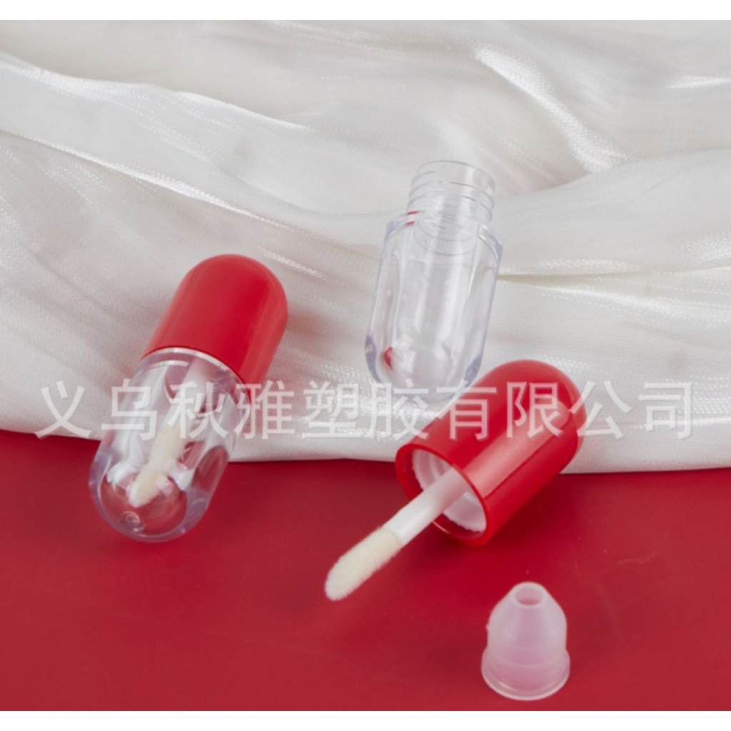Tabung Lip Glaze Kapsul Transparan Mini Bulat
Tabung Kosong 
Tabung Lip Glaze Plastik 
Botol Lipstik