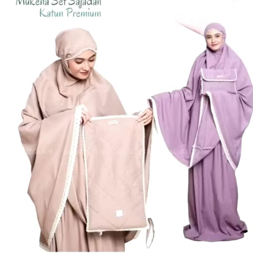 Mukenah katun + sajadah