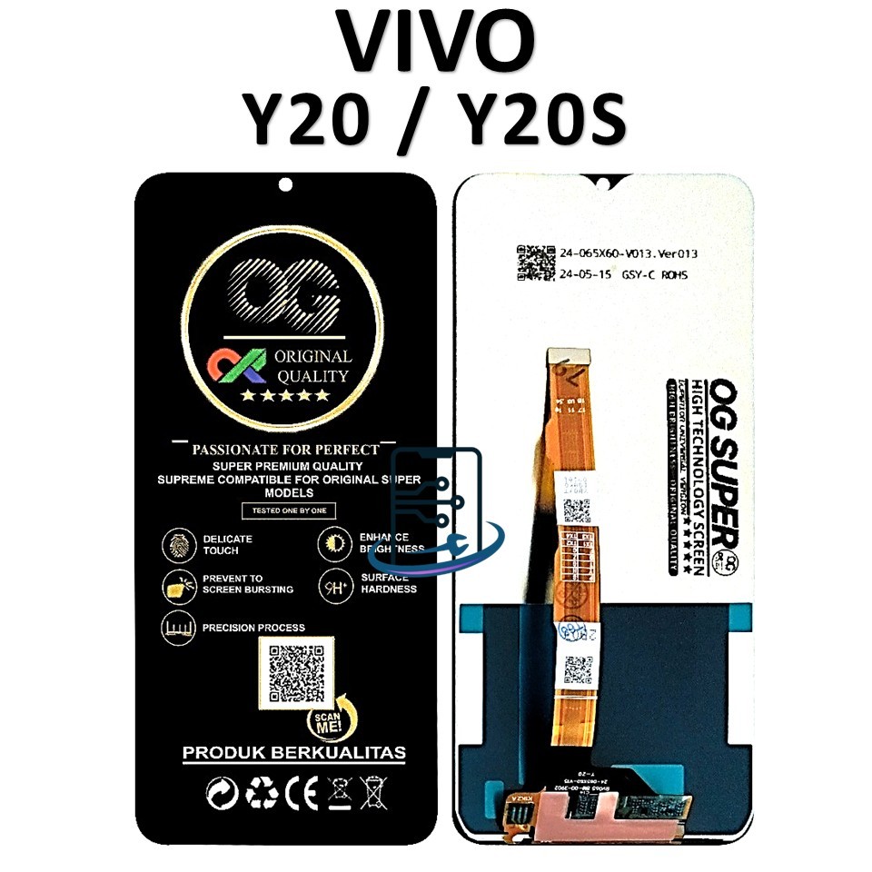 LCD TOUSHCREEN VIVO Y20 / Y20S COMPLETE ORIGINAL 100% FULLSET