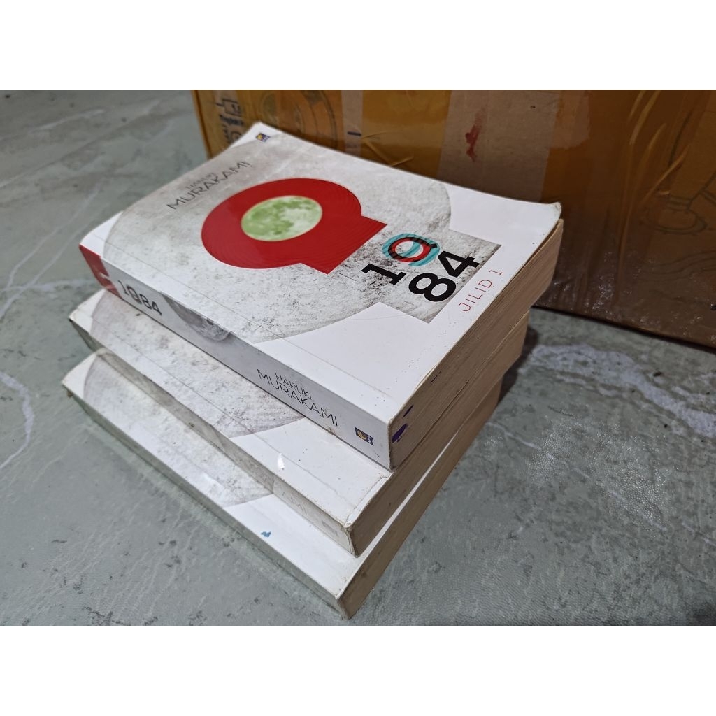 1Q84 HARUKI MURAKAMI ORIGINAL 3 jilid (PRELOVED)