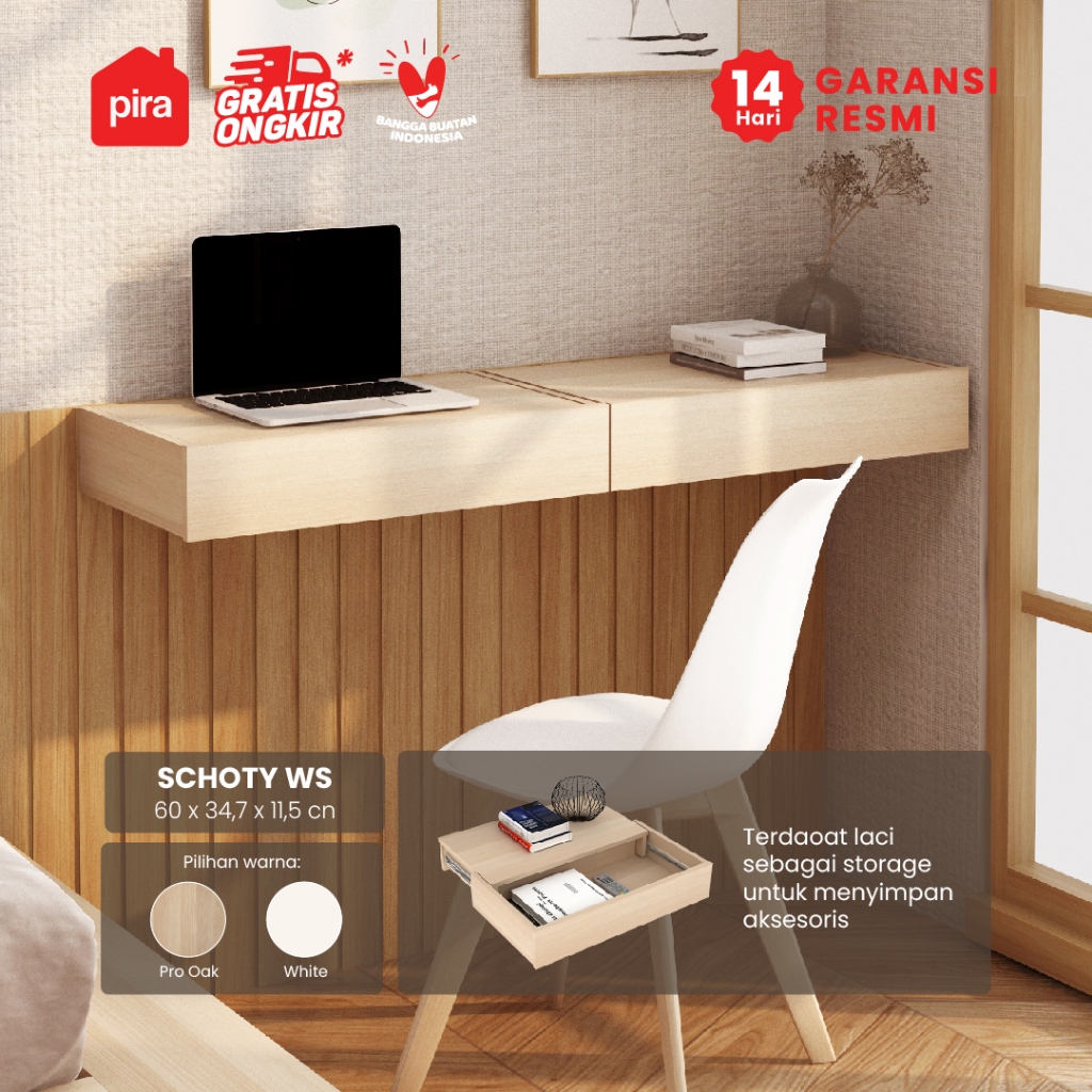 Pira OX -  Schoty WS Rak Ambalan Gantung dengan Laci