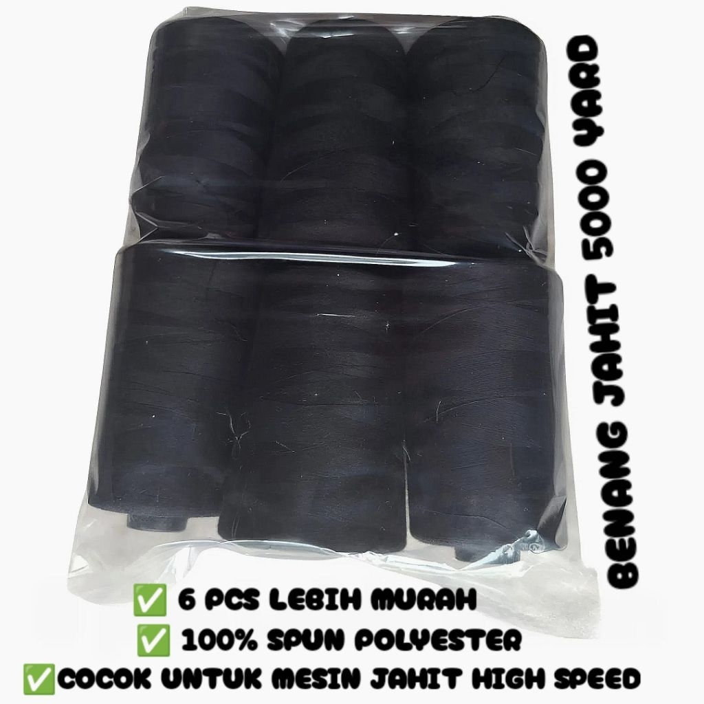 6 pcs Benang Jahit 40/2 /benang katun 40/2/Benang jahit murah/toko alat jahit/kebutuhan menjahit/tok
