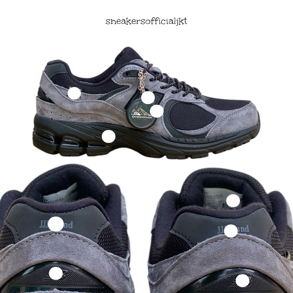 New Balance 2002R Grey Black jjjjound - Sepatu Sneakers Pria Wanita NB 2002r Nyaman Gym Jogging Pria