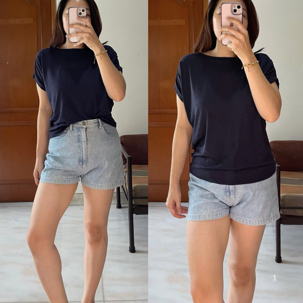 EXPRESS Kaos BoatNeck Cotton