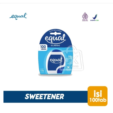 Gula Equal Classic Sweetener Nol Kalori Tablet isi 100
