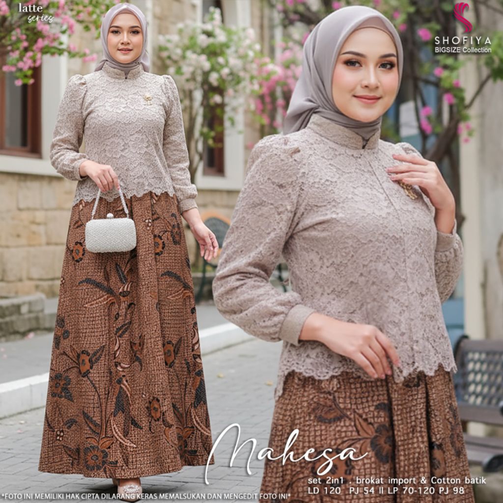 Mahesa Set Brokat Jumbo LD 120cm Premium ORI Shofiya