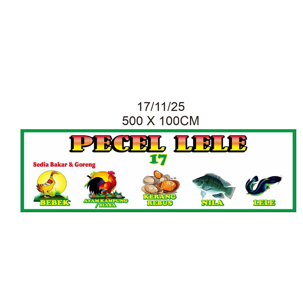 Spanduk Kain Satin 5m x 1m