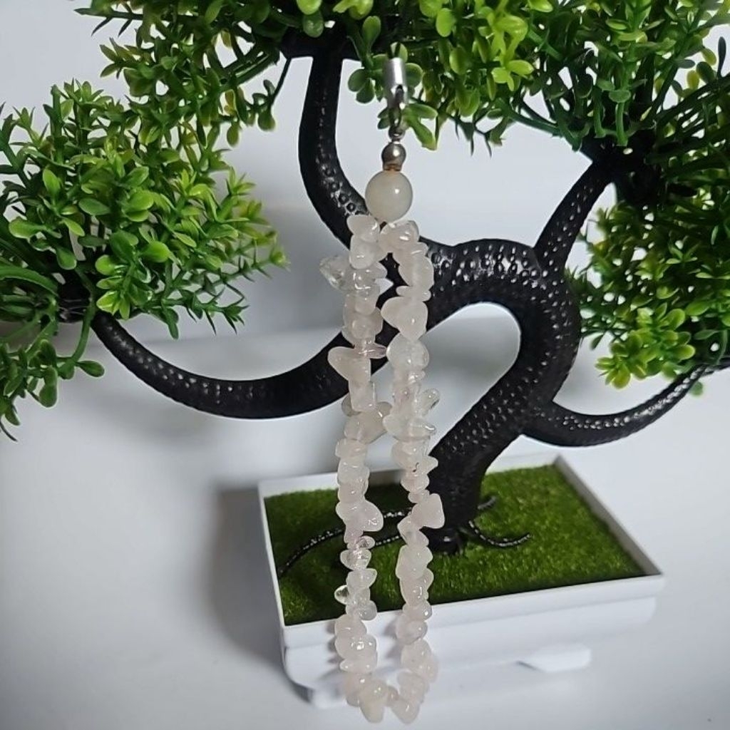 Strap Hp Batu Kristal Rose Quartz