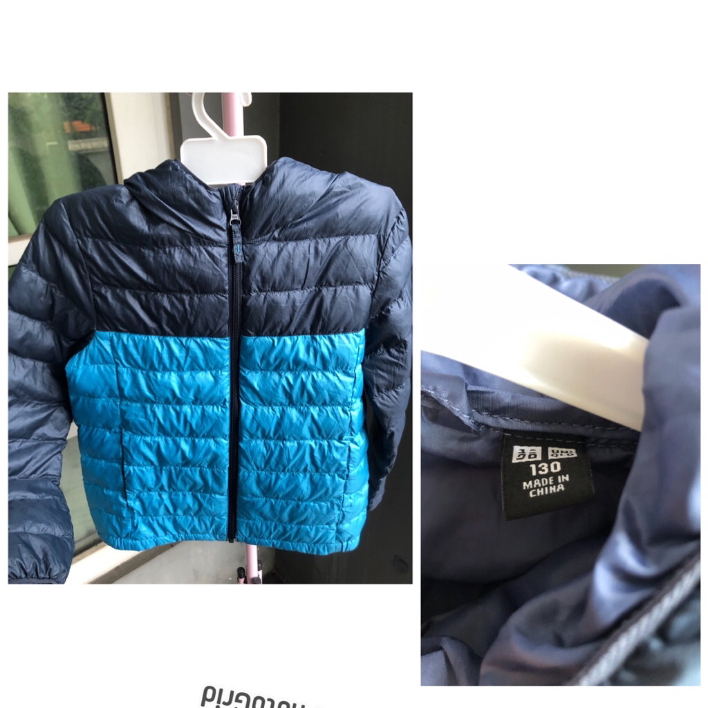 jaket hoodie Uniqlo kids sz 130 2 warna