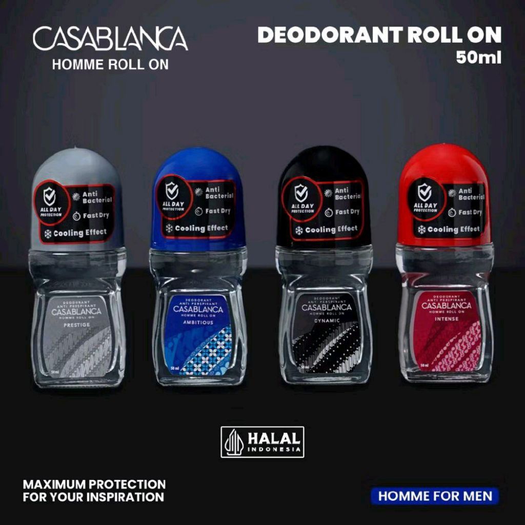 CASABLANCA Deodorant Roll On untuk Pria 50ml