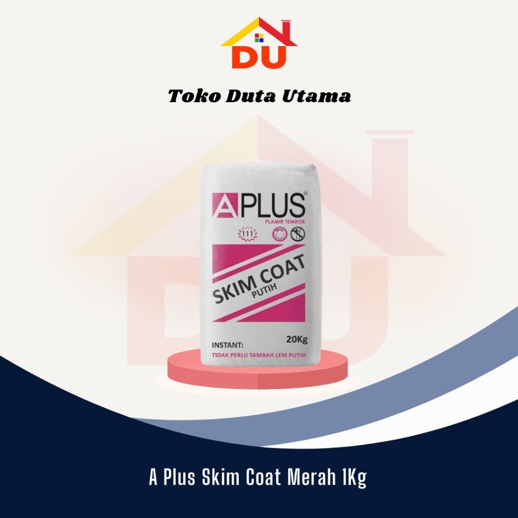 A Plus Skim Coat Merah 1 Kg
