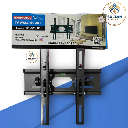BRACKET TV WALL MOUNT TV SMART LCD LED 10" - 65" IN ADJUSTABLE SHIMURA