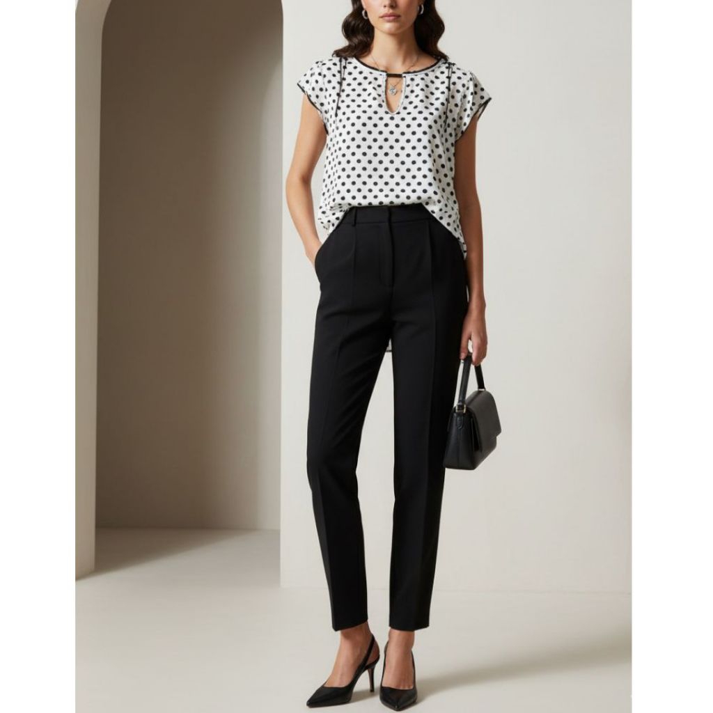 Preloved Zara Polkadot Blouse