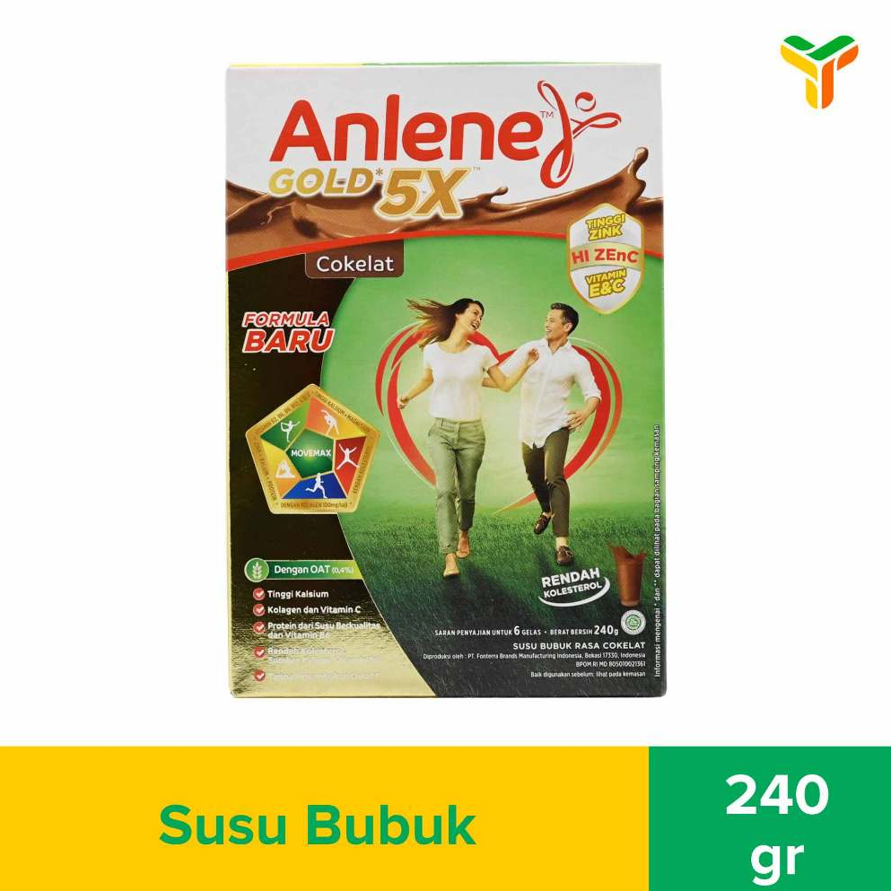 Anlene Gold Coklat 250 Gr