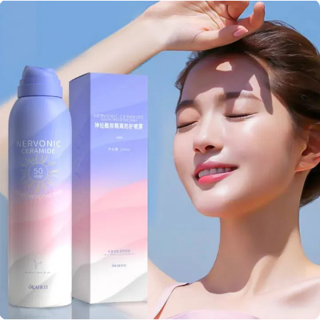LIFUSHA Sunscreen Whitening Spray UV SPF50 150ML ORIGINAL Sunscreen Pemutih Glowing Protection Body 