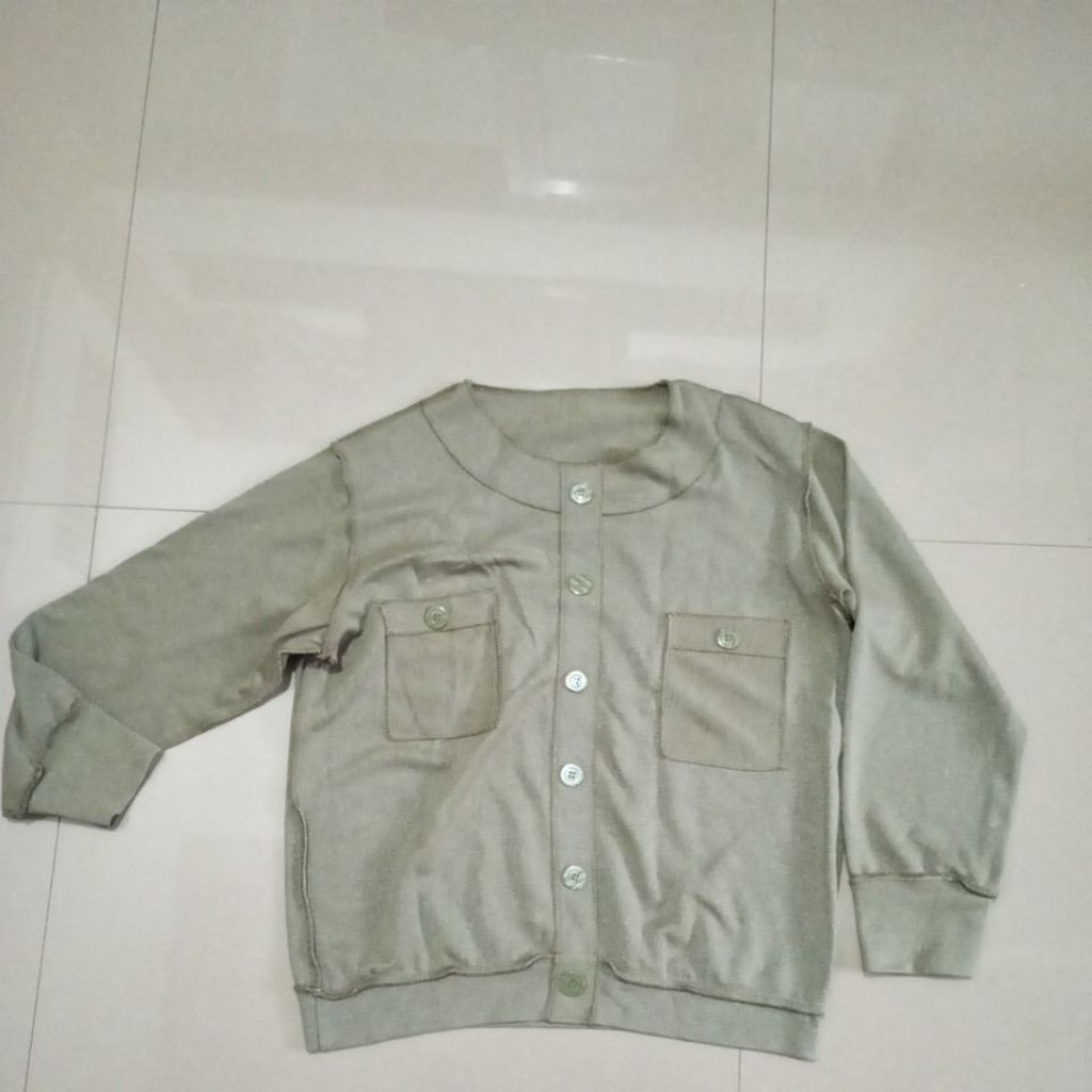 preloved baju one set warna army preloved baju