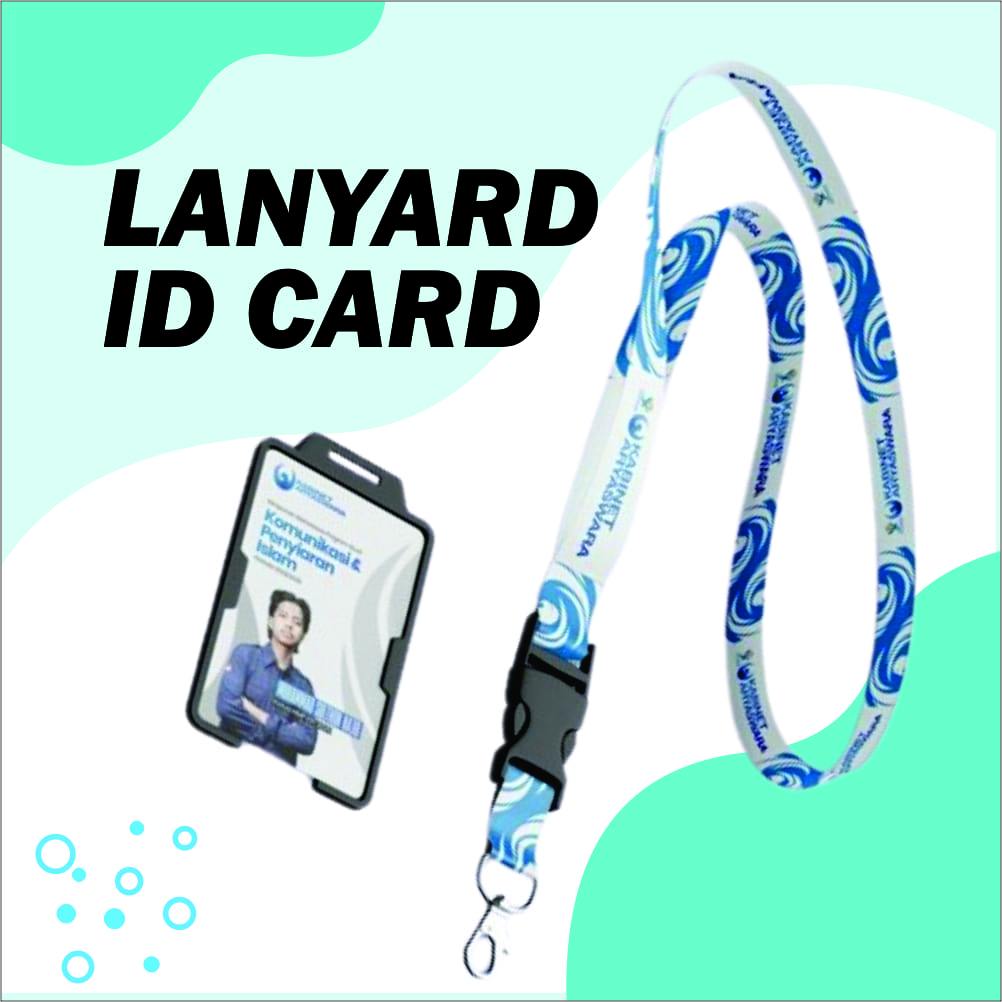 Lanyard ID Custom | ID Card PVC | Cetak Nama Logo | Tali ID Card Event Sekolah Kantor